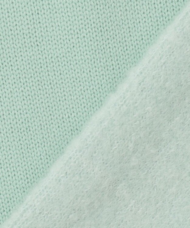 自由区 L 【洗える】ブークレーニット アウター アクア