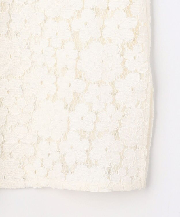 組曲 【先行予約・WEB限定】フラワーラッセルレースシャツライク ブラウス ホワイト系