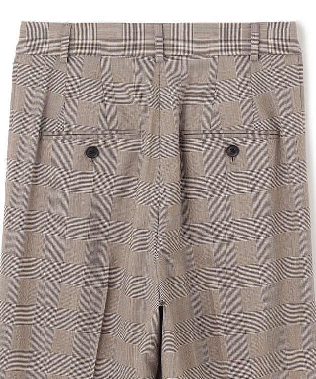 BEIGE， 【洗える】MER / グレンチェックパンツ Beige