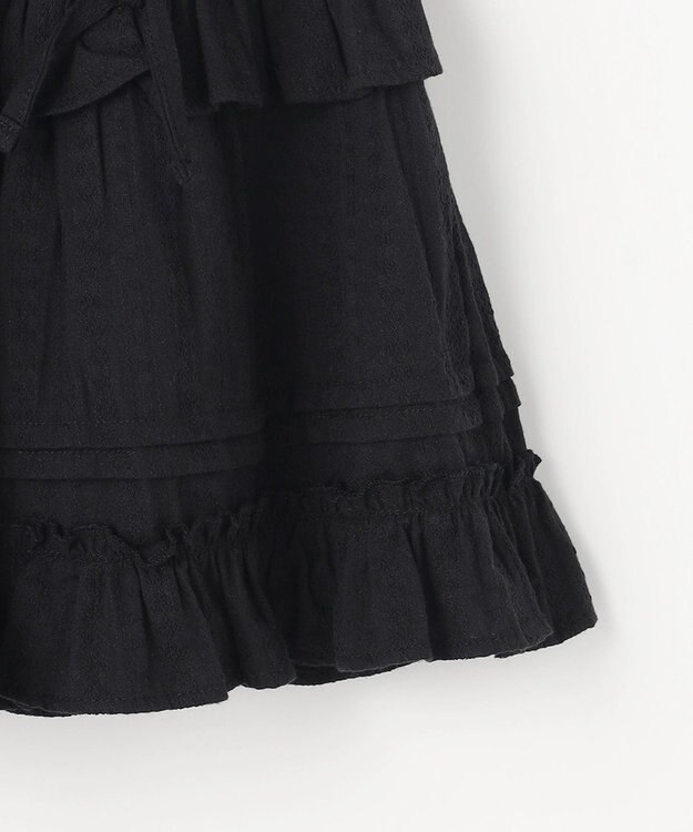 ANY KIDS 【洗濯機可能】カラミドビー ティアードスカパン ブラック