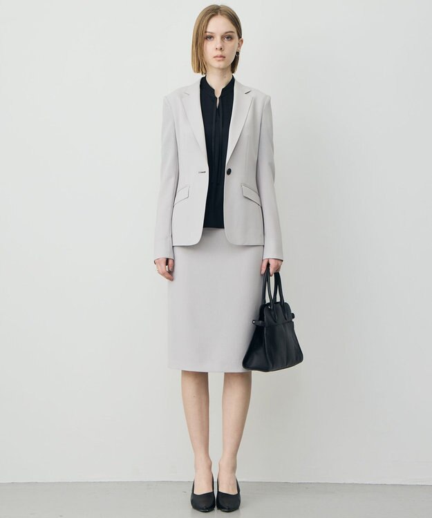 ICB 【先行予約】 レーヨンライクトロ テーラードジャケット ライトグレー