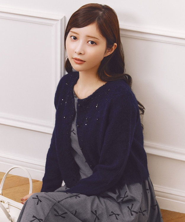 TOCCA MIDNIGHT STAR カーディガン ネイビー系