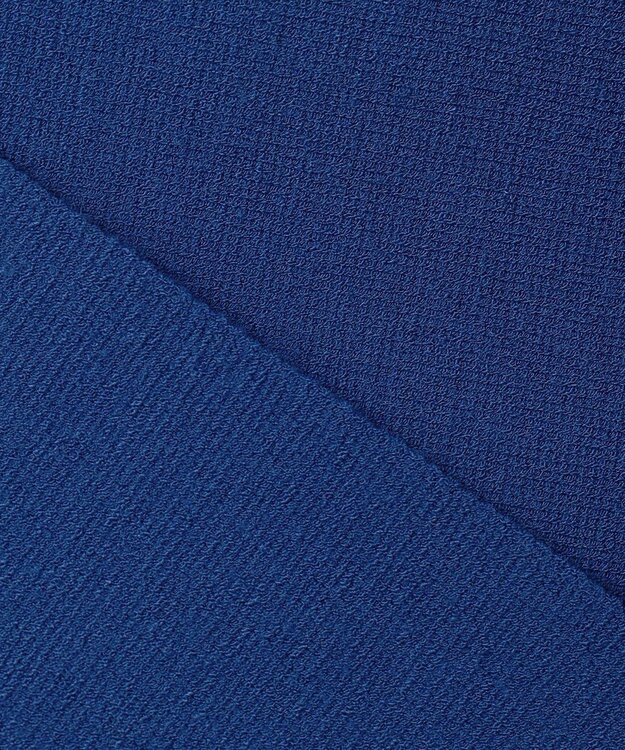 自由区 L 【セットアップ対応・洗える】レーヨンストレッチプルオーバー ニット ブルー