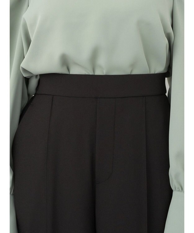 earth music&ecology ２ｗａｙピンタックテーパードパンツ Black