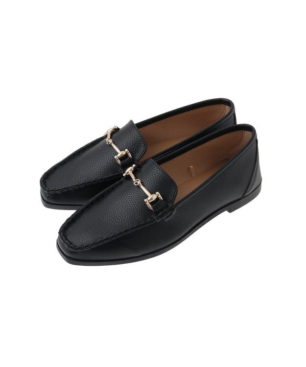 Green Parks ソフトビットローファー Black