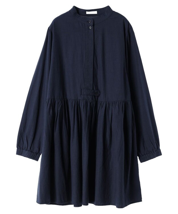 CRAFT STANDARD BOUTIQUE ウエスト切替ギャザーチュニック Navy