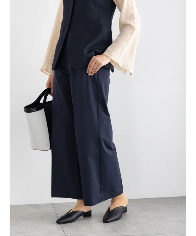 Te chichi 2タックチノパンツ【AOYAMA FASHION ASSOCIATION × Te chichi】 ネイビー