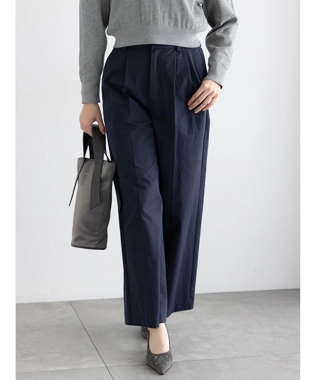 Te chichi 2タックチノパンツ【AOYAMA FASHION ASSOCIATION × Te chichi】 ネイビー
