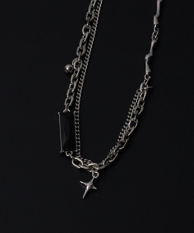 WEGO MモチーフMIXチェーンネックレス 柄3