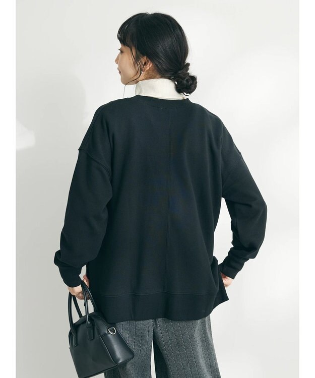 CRAFT STANDARD BOUTIQUE 裏毛リングドットプルオーバー Black