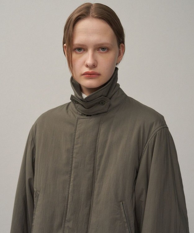 ATON MAT AIRY NYLON | ハリントンジャケット - UNISEX KHAKI