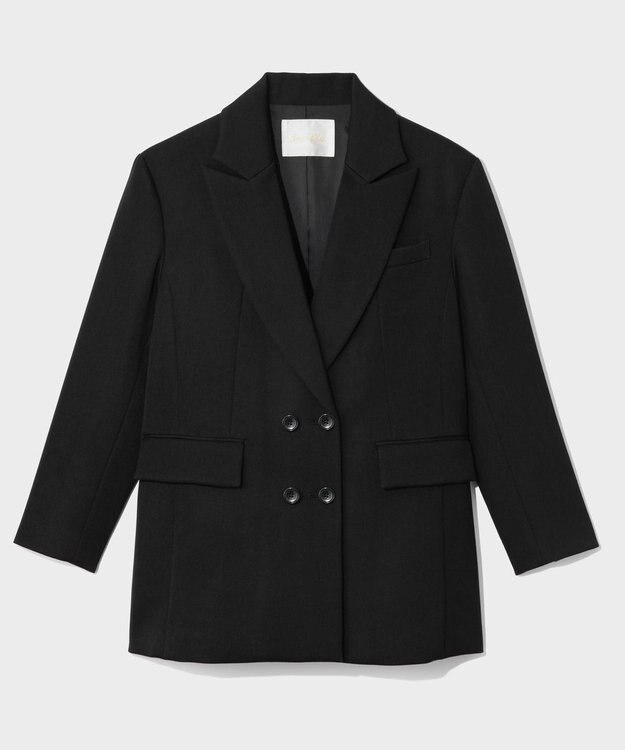 GRACE CONTINENTAL オーバーサイズコートジャケット ブラック