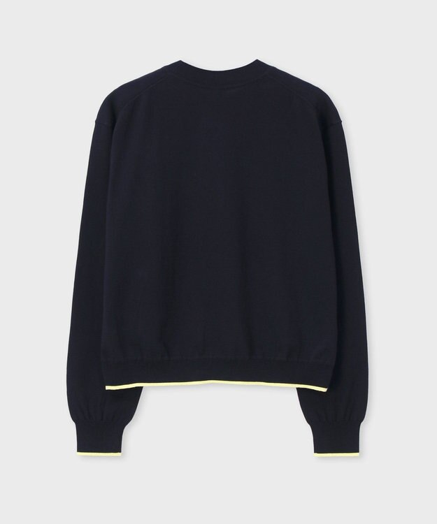 Paul Smith 【洗える】Check コンビ ニット ネイビー