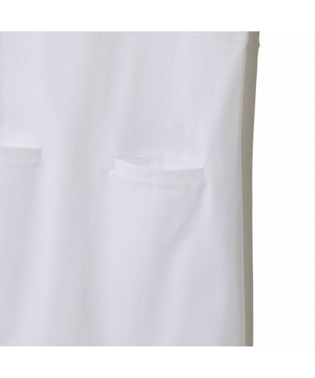 ZERO HALLIBURTON 【吸水速乾・UVケア】 フレンチスリ―ブモックネック鹿の子ワンピース ZHG-W5S4b 82978 ホワイト