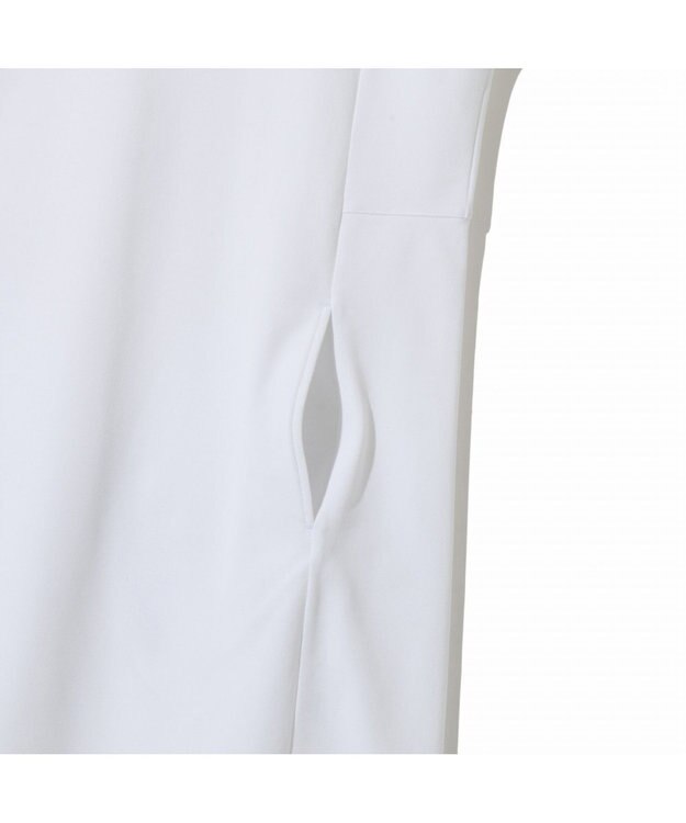 ZERO HALLIBURTON 【吸水速乾・UVケア】 フレンチスリ―ブモックネック鹿の子ワンピース ZHG-W5S4b 82978 ホワイト