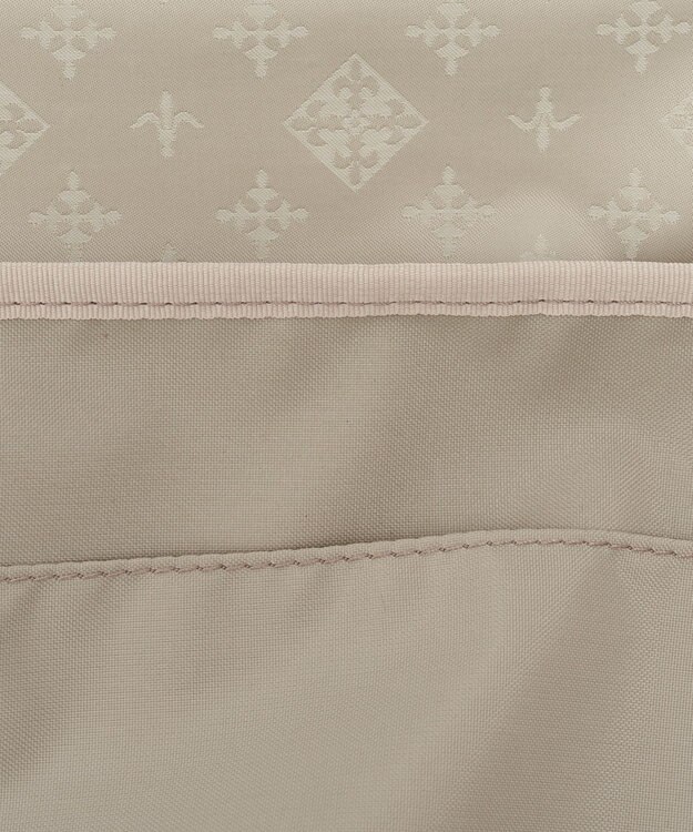 russet ナイロンジャガードメタルバックルショルダーバッグ L(CE-1656) Ecru