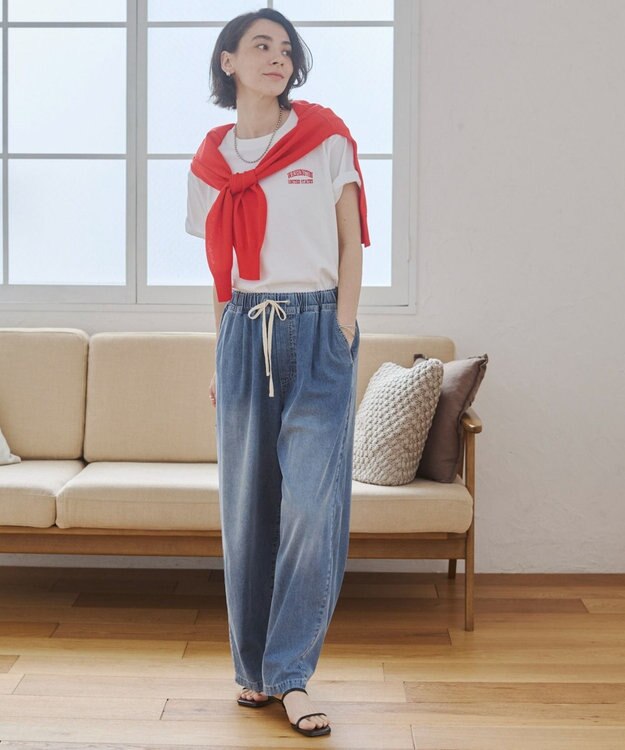 WEGO 【ANGIE VINTAGE】ワンポイント刺繍ロゴTシャツ ホワイトその他