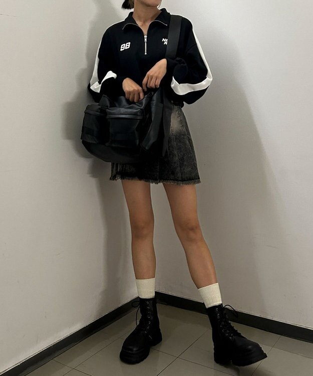 WEGO 【ユニセックス着用ITEM】立体ポケットBIGショルダー ブラックその他