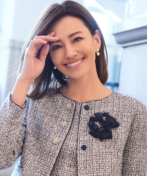 TOCCA ATELIER SENKA FLOWER CORSAGE コサージュ ネイビー系