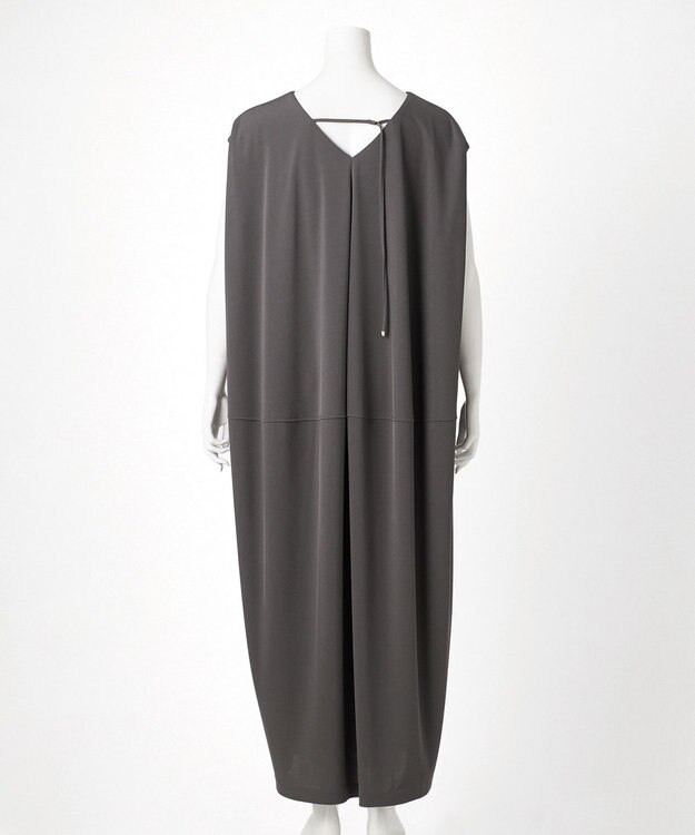 23区 【GOLD LABEL】リュクスジャージー バックデザイン ワンピース グレー系