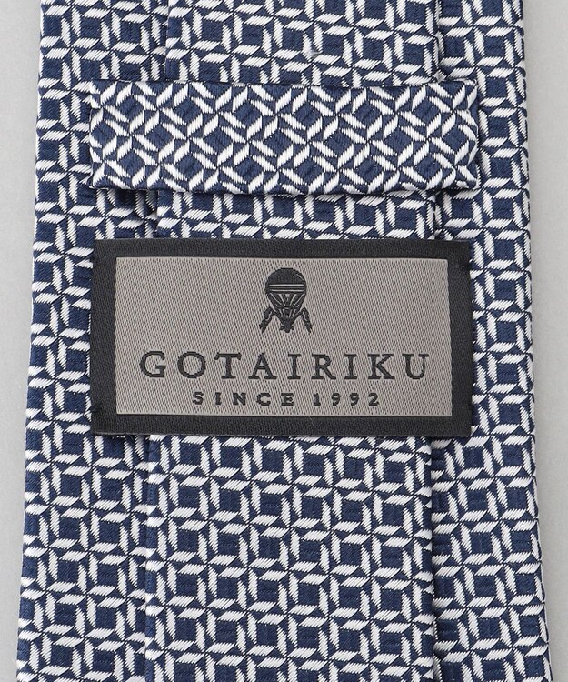 GOTAIRIKU GOTAIRIKU別注【MANTERO/マンテロ】ネクタイ_格子柄 ネイビー系8