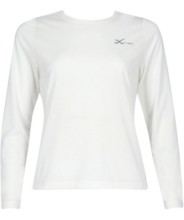 CW-X 【WOMEN】 CW-X トップス 【薄軽ランニングシャツ】 長袖 Ｕネック 吸汗速乾性(本体) レディース DLY159 /ワコール アイボリー