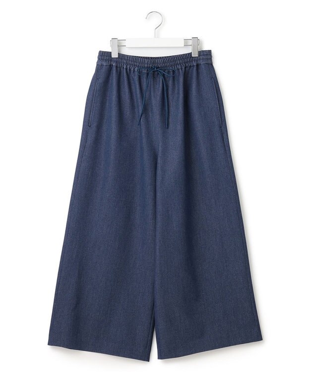 J.PRESS YORK STREET 【WOMEN】イージーワイドパンツ ネイビー系