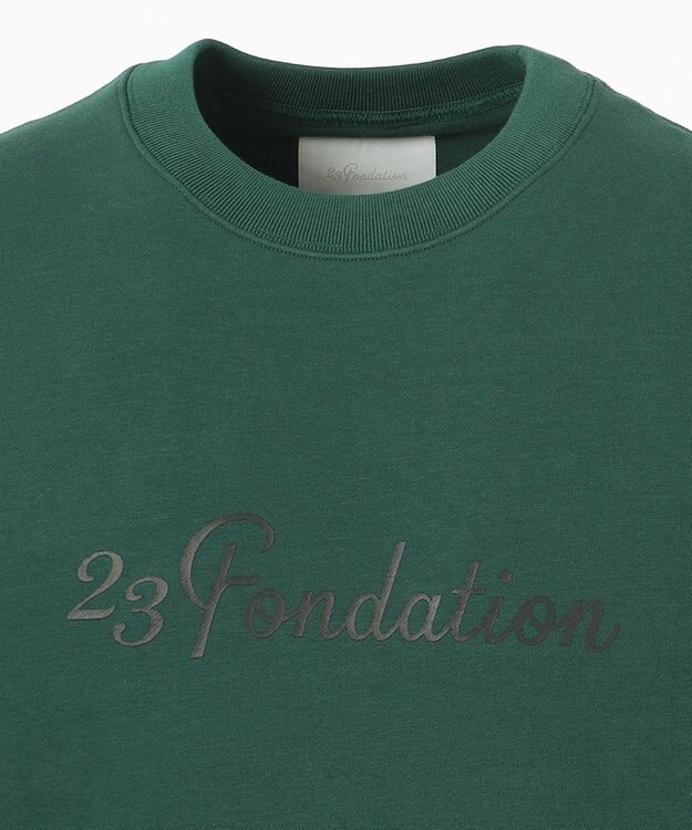 23区GOLF 【MEN】【23Fondation/WEB&一部店舗限定】ライト裏毛 スウェットプルオーバー グリーン系