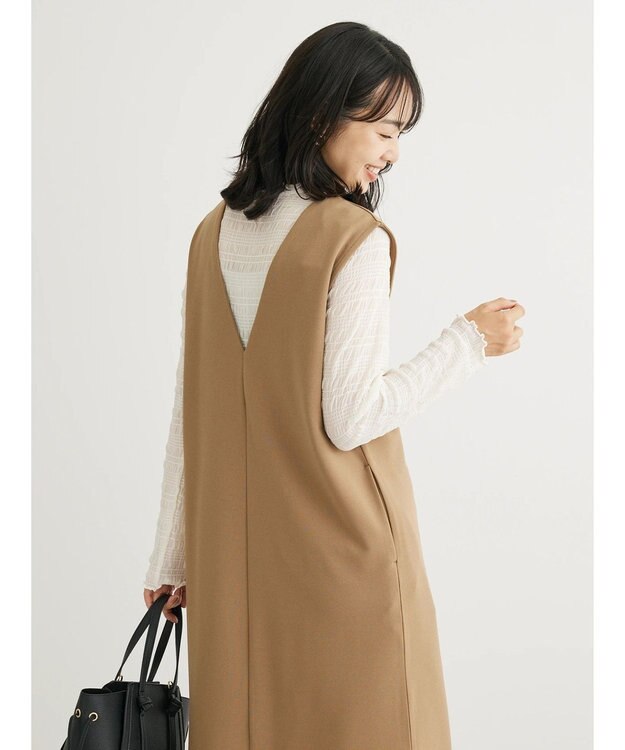 Green Parks シャーリングシアープルオーバー Ecru