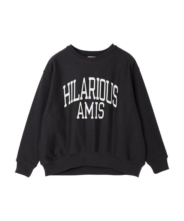 AMERICAN HOLIC ネップ裏毛ロゴスウェット Charcoal Gray
