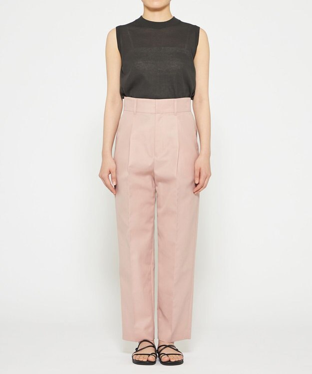 uncrave 【撥水・花粉防止・洗濯機洗い可】クリアツイル テーパードパンツ（uncrave STANDARD） ピンク