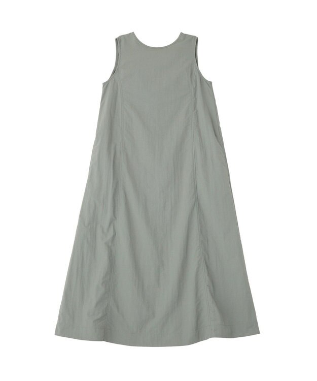 AMERICAN HOLIC 【2点セット】ナイロンAラインワンピース+キャミソール Grayish Khaki