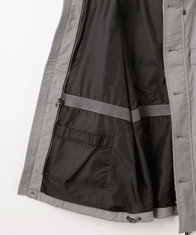 JOSEPH ABBOUD MOUNTAIN 【撥水/ライナードッキング対応】スライバー カモフラージュコンビ パーカー ライトグレー系