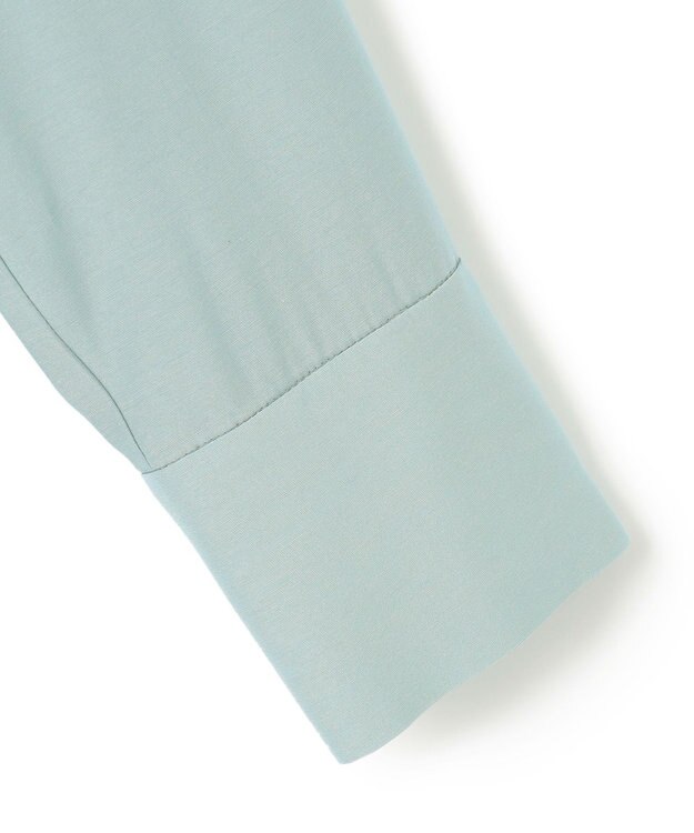 ICB 【WEB限定】 アセテートレーヨン ロングシャツ サックスブルー系