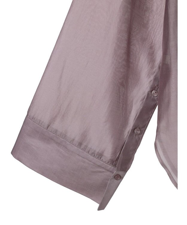 earth music&ecology マルチウェイシアーシャツ Grayish Pink