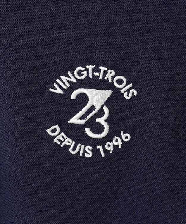 23区GOLF 【MEN】エイトムーブカノコ ストレッチポロシャツ ネイビー系