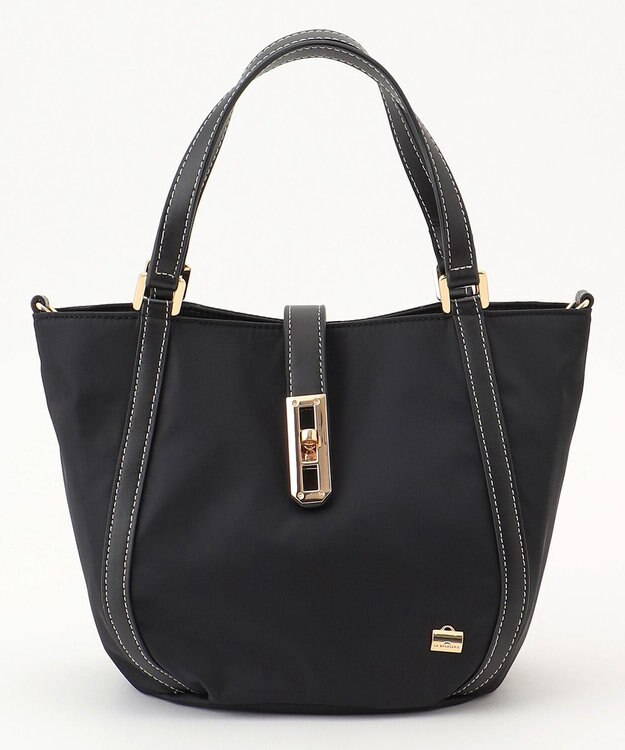 LA BAGAGERIE ひねり金具付きエレガンストート　SSサイズ ブラック