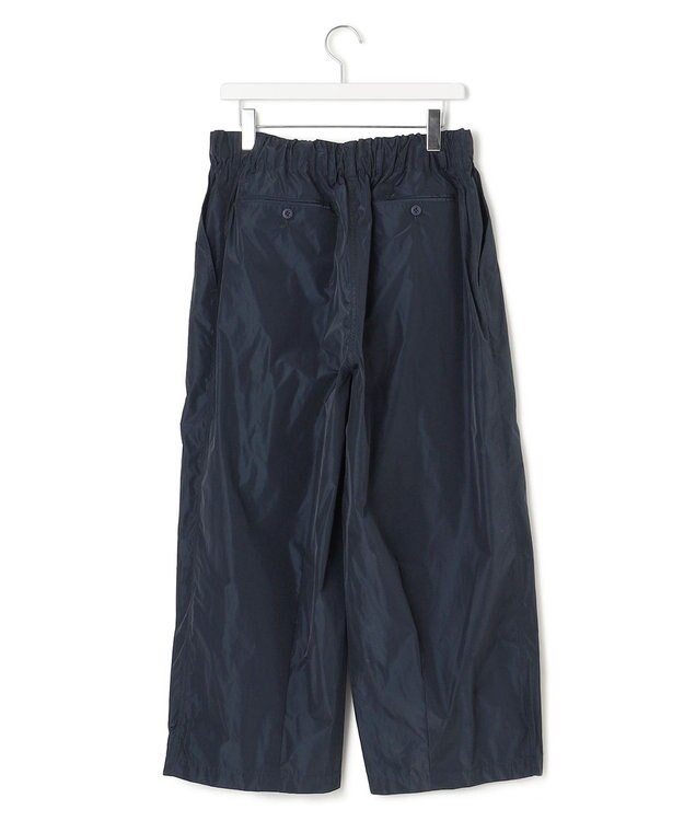 J.PRESS YORK STREET 【UNISEX】ポリエステルツイル ワイドパンツ ネイビー系