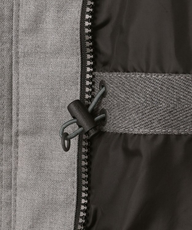 JOSEPH ABBOUD MOUNTAIN 【撥水/ライナードッキング対応】スライバー カモフラージュコンビ パーカー ライトグレー系