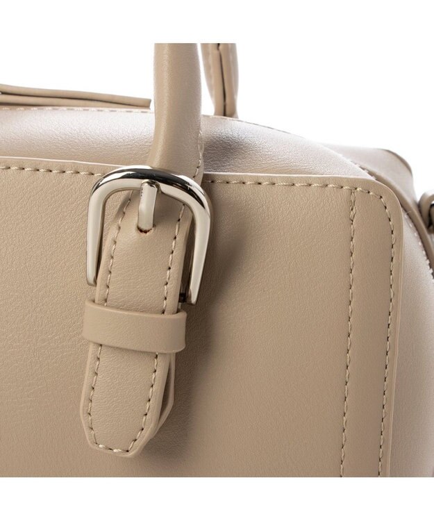 UNBILLION 【テレビ ドラマ着用アイテム】カシュカシュ cachecache / ベルトディテール横長ボストンバッグ オーク