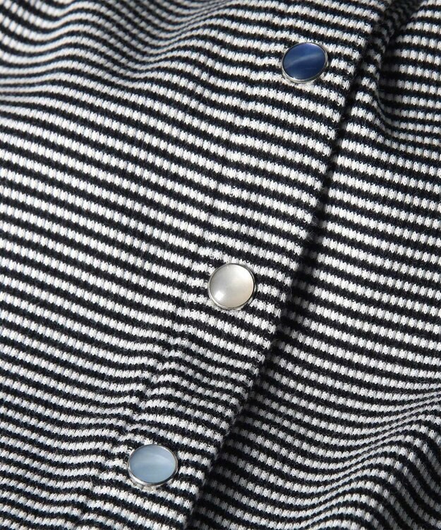 Paul Smith ボーダー ハーフスリーブ カーディガン ブラック