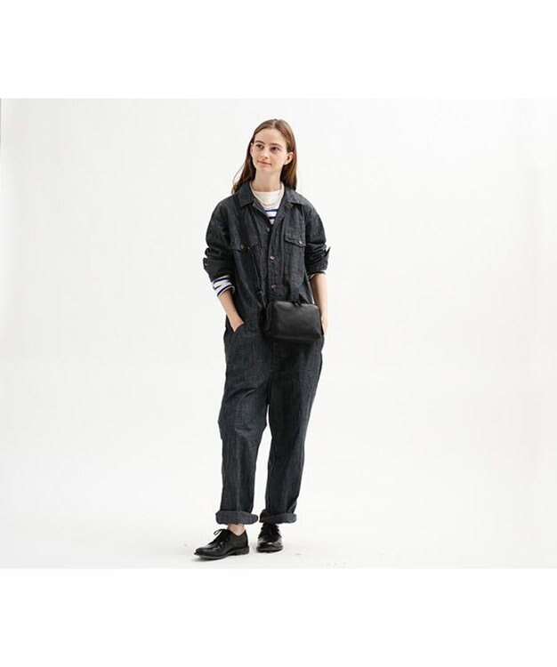 genten トスカ BOX型ミニショルダーバッグ ネイビー