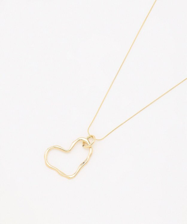 ANY メタルリング モチーフネックレス ハート型