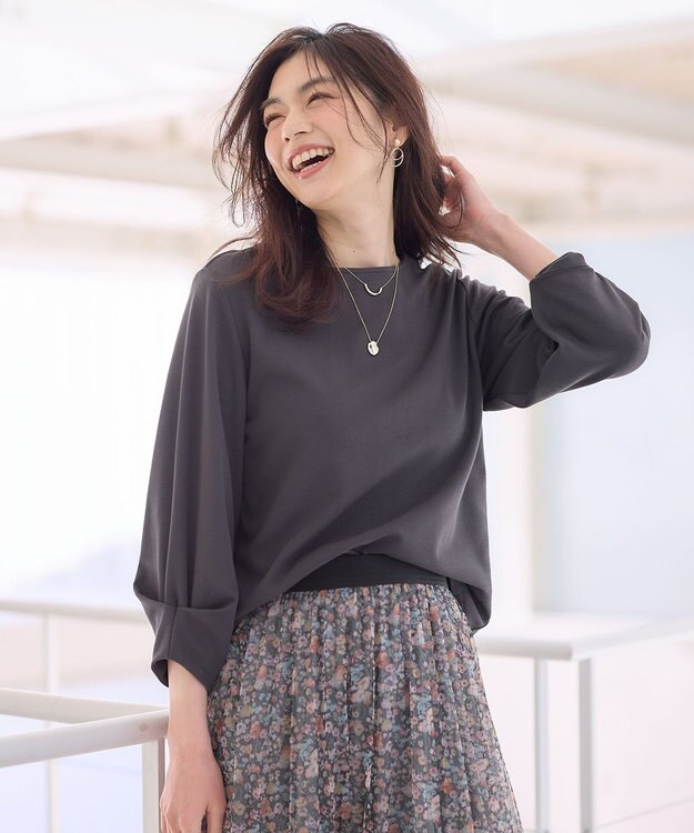 ANY タックスリーブプルオーバー チャコール