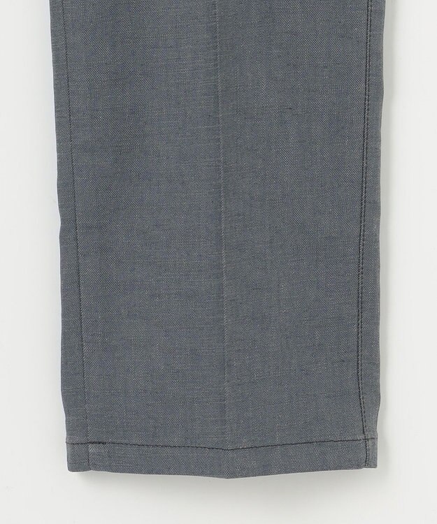 JOSEPH ABBOUD 【ウエストも伸びる！/ストレッチ】ミックスリネンシャンブレーパンツ グレー系