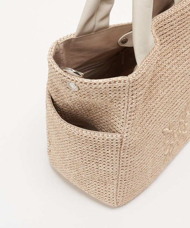 russet ナイロンラフィア2WAYトートバッグ(CE-1711) Ivory