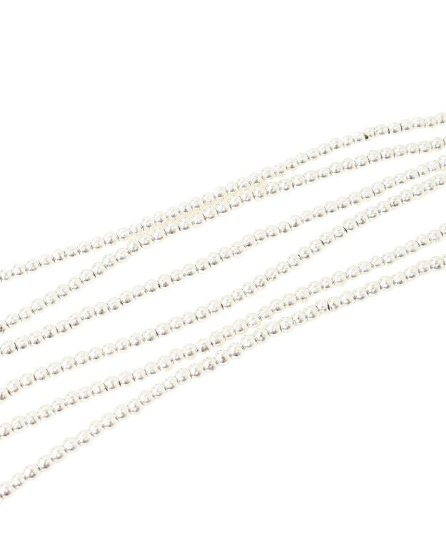 Green Parks ・ＨＡＬＦ　ＴＩＭＥ　ビーズ３連ネックレス Silver