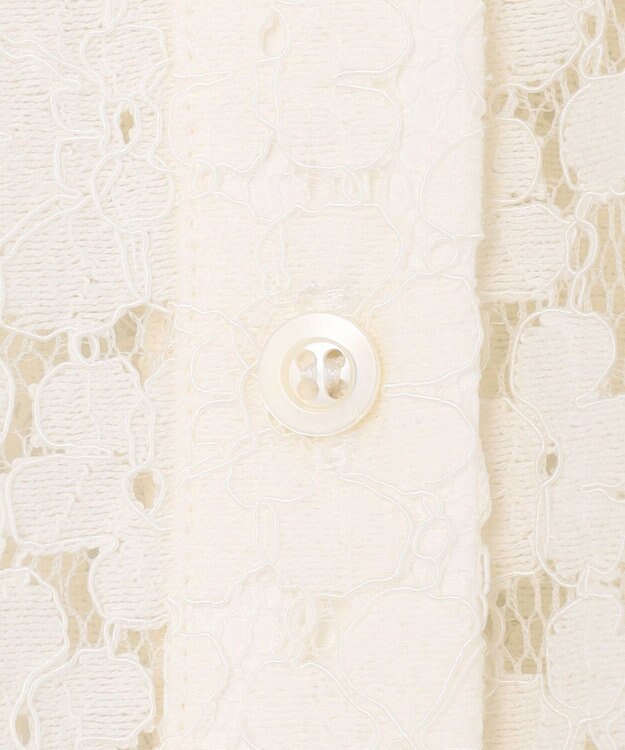 組曲 【先行予約・WEB限定】フラワーラッセルレースシャツライク ブラウス ホワイト系