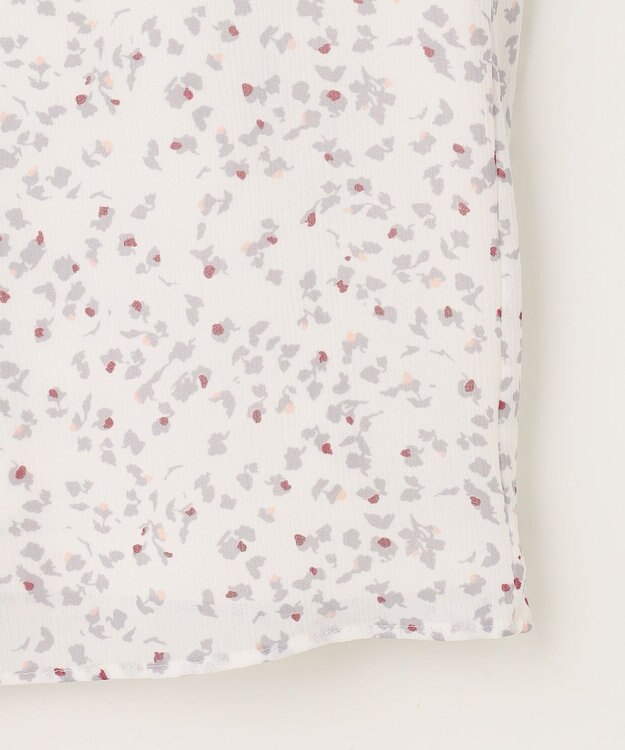 J.PRESS LADIES SMALL FLOWER プリント カットソー レッド系5