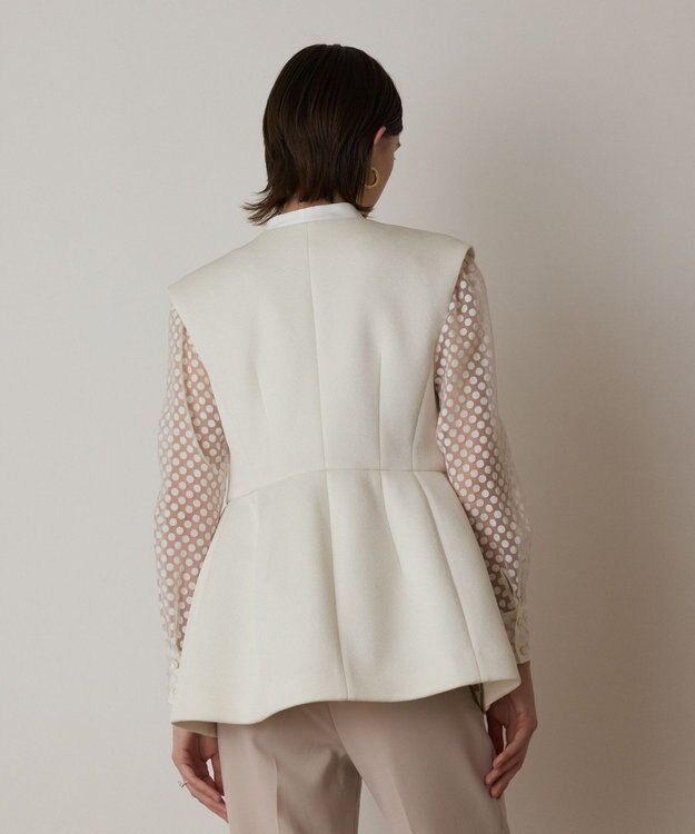 GRACE CONTINENTAL ダンボールニットジレジャケット キナリ